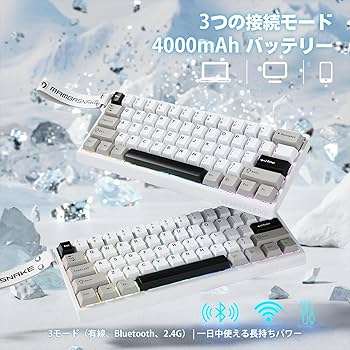 ぴーさん様 Amazon | ZMX チェリーブロッサムピンク メカニカルキーボード